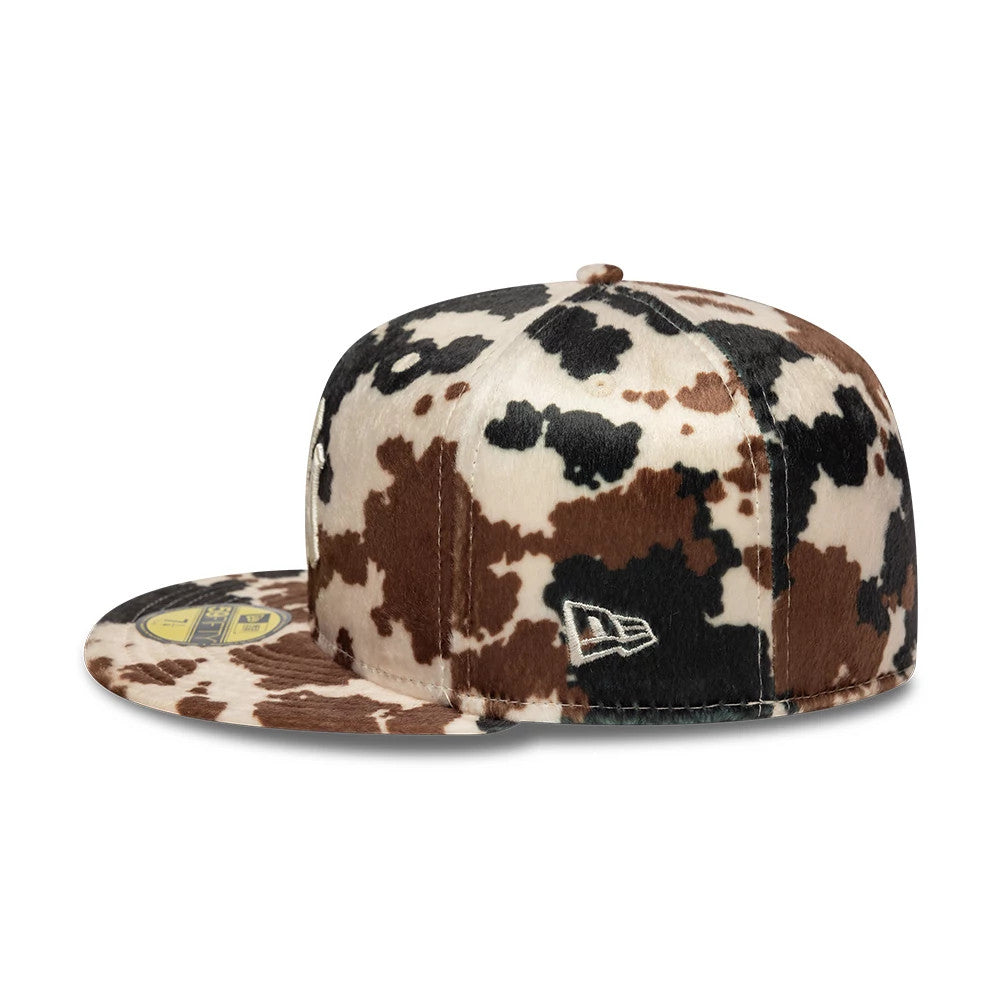 New York Yankees Animal Print Cow Beige 59FIFTY Fitted Cap