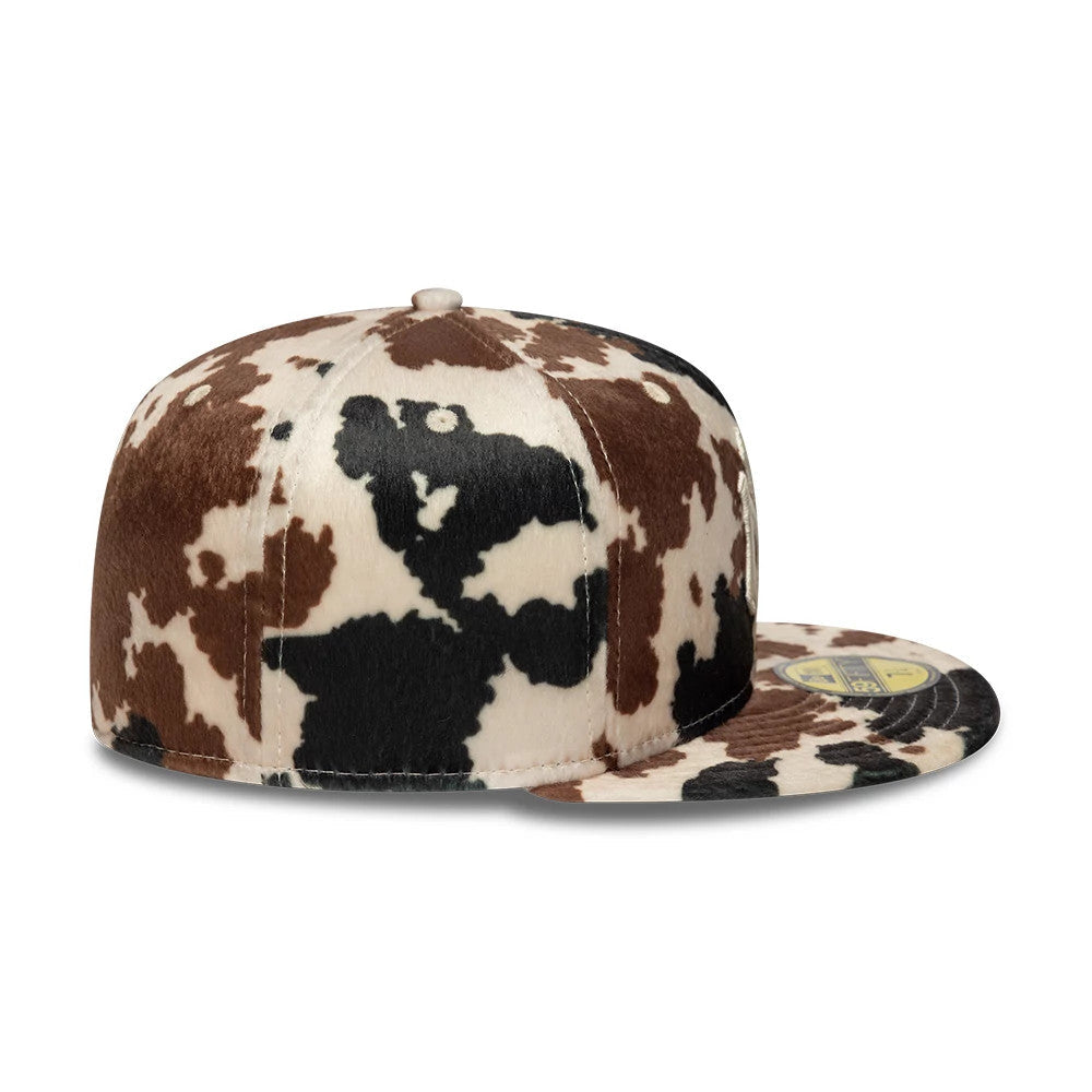 New York Yankees Animal Print Cow Beige 59FIFTY Fitted Cap