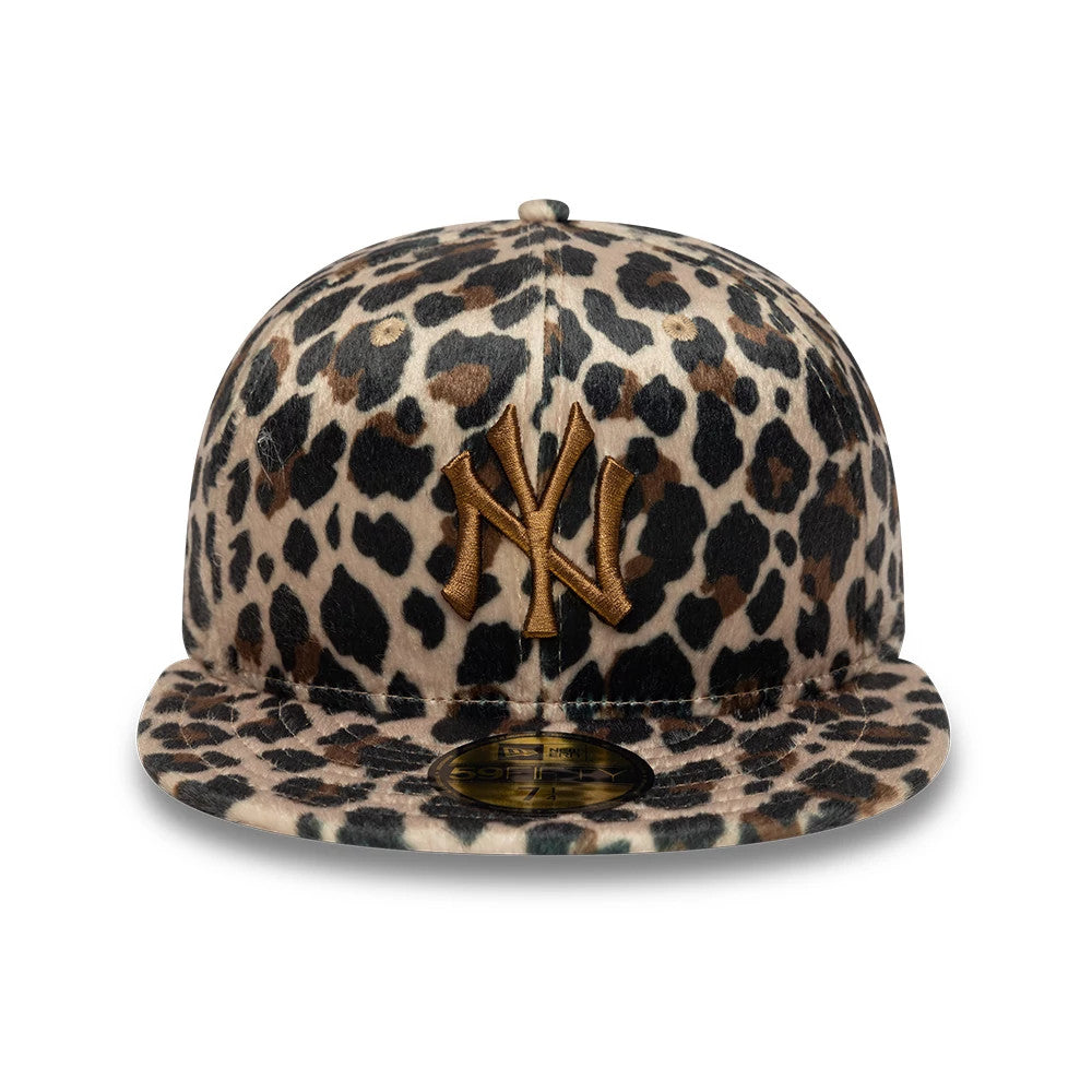 New York Yankees Animal Print Leopard Black 59FIFTY Fitted Cap