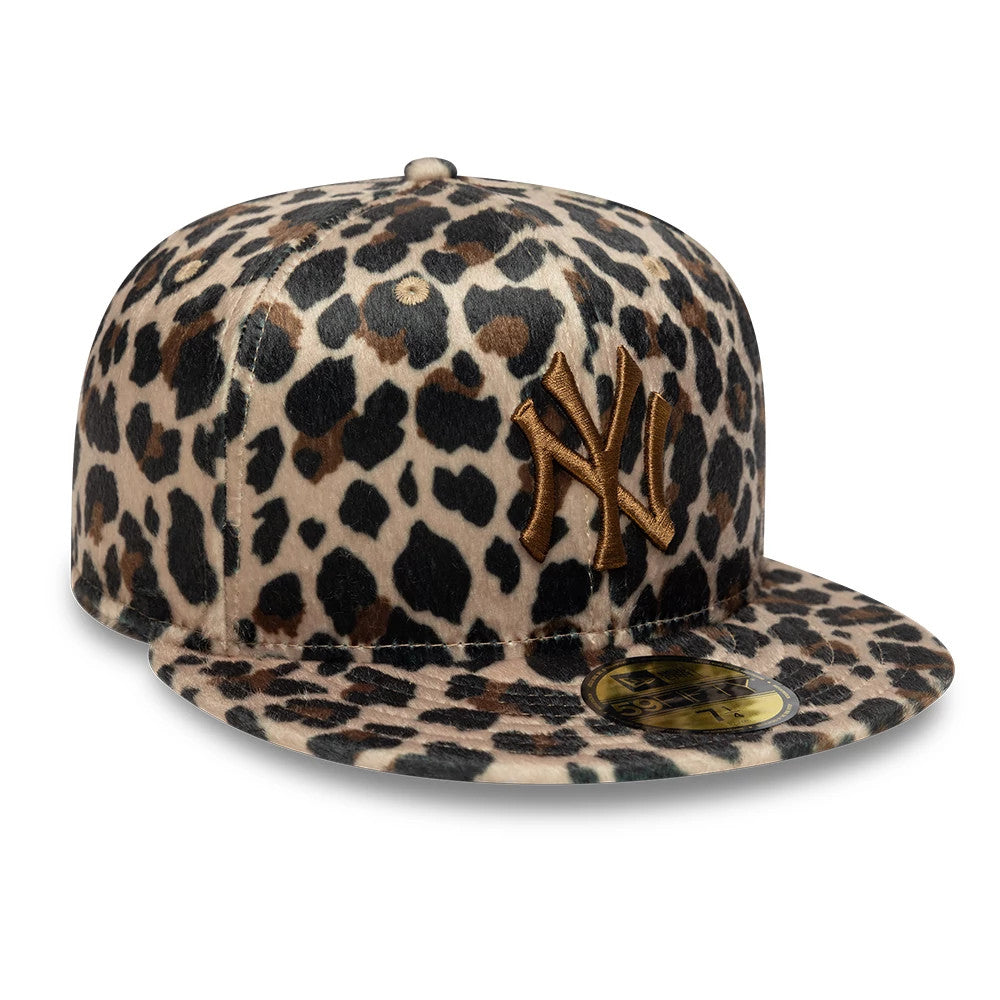 New York Yankees Animal Print Leopard Black 59FIFTY Fitted Cap