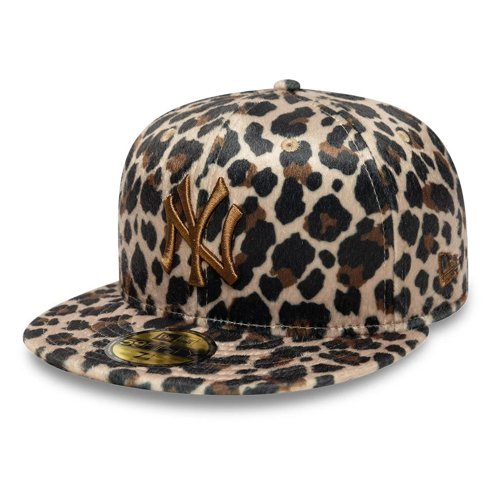 New York Yankees Animal Print Leopard Black 59FIFTY Fitted Cap