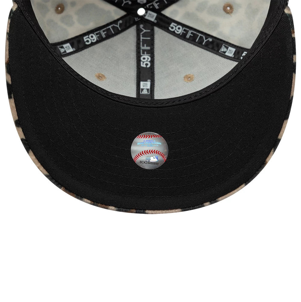 New York Yankees Animal Print Leopard Black 59FIFTY Fitted Cap