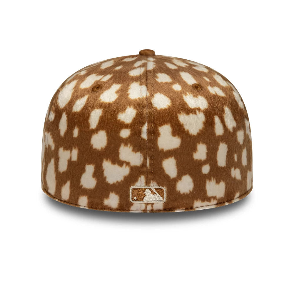 LA Dodgers Animal Print Dark Beige 59FIFTY Fitted Cap