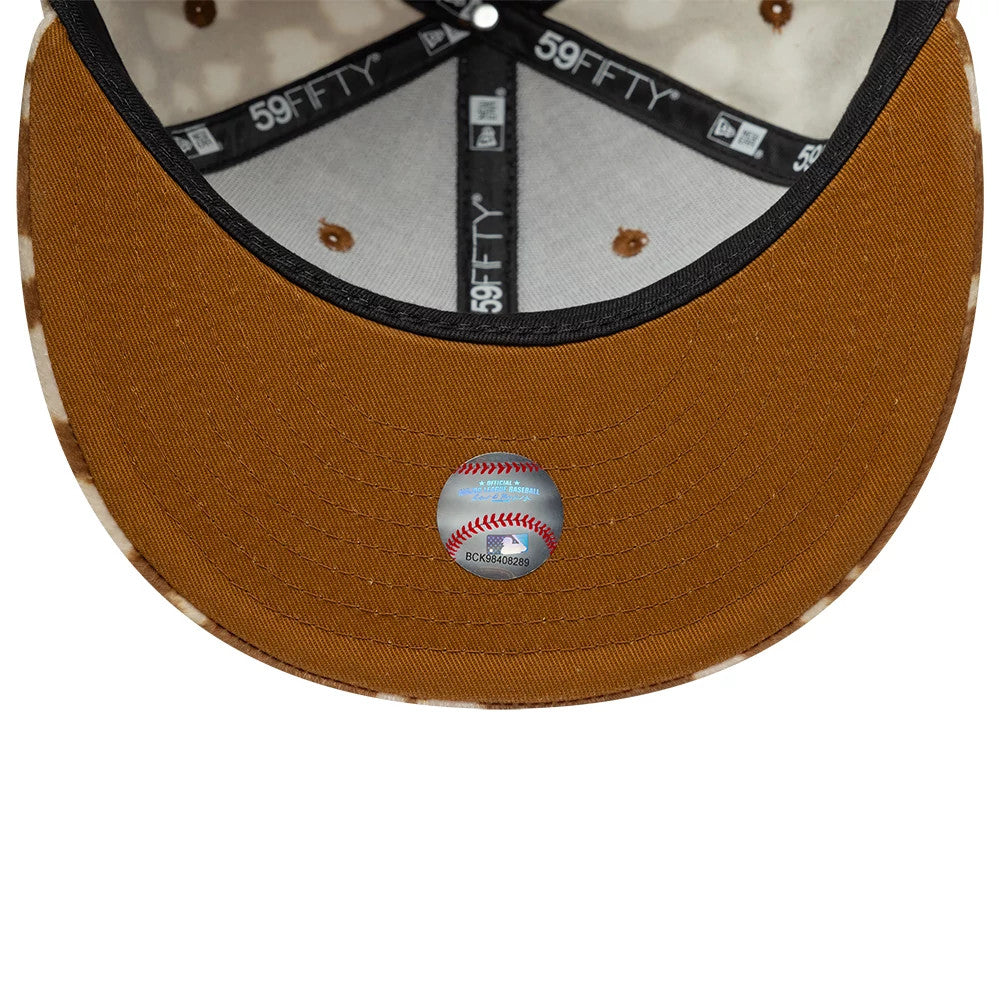 LA Dodgers Animal Print Dark Beige 59FIFTY Fitted Cap
