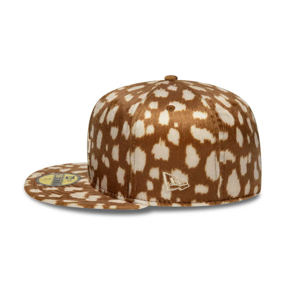 LA Dodgers Animal Print Dark Beige 59FIFTY Fitted Cap