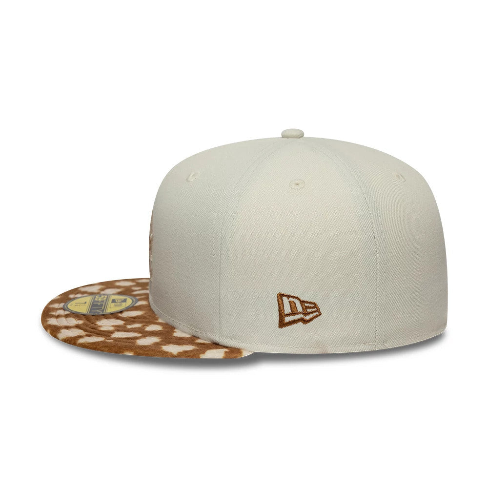 LA Dodgers Animal Print Beige 59FIFTY Fitted Cap