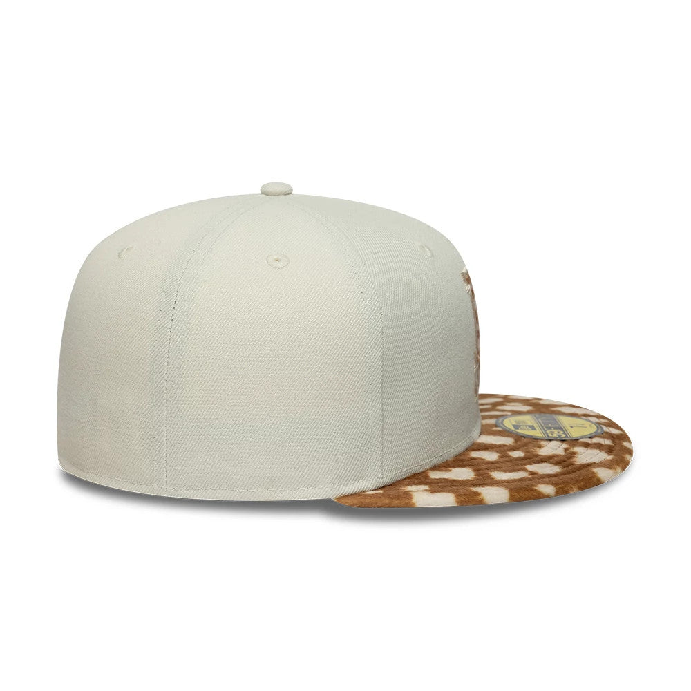 LA Dodgers Animal Print Beige 59FIFTY Fitted Cap