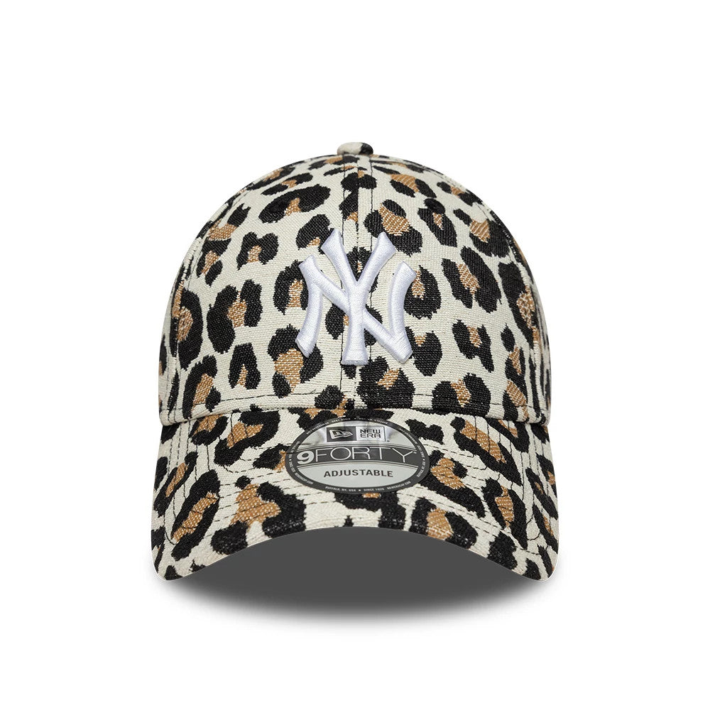 New York Yankees MLB Leopard Black 9FORTY Adjustable Cap