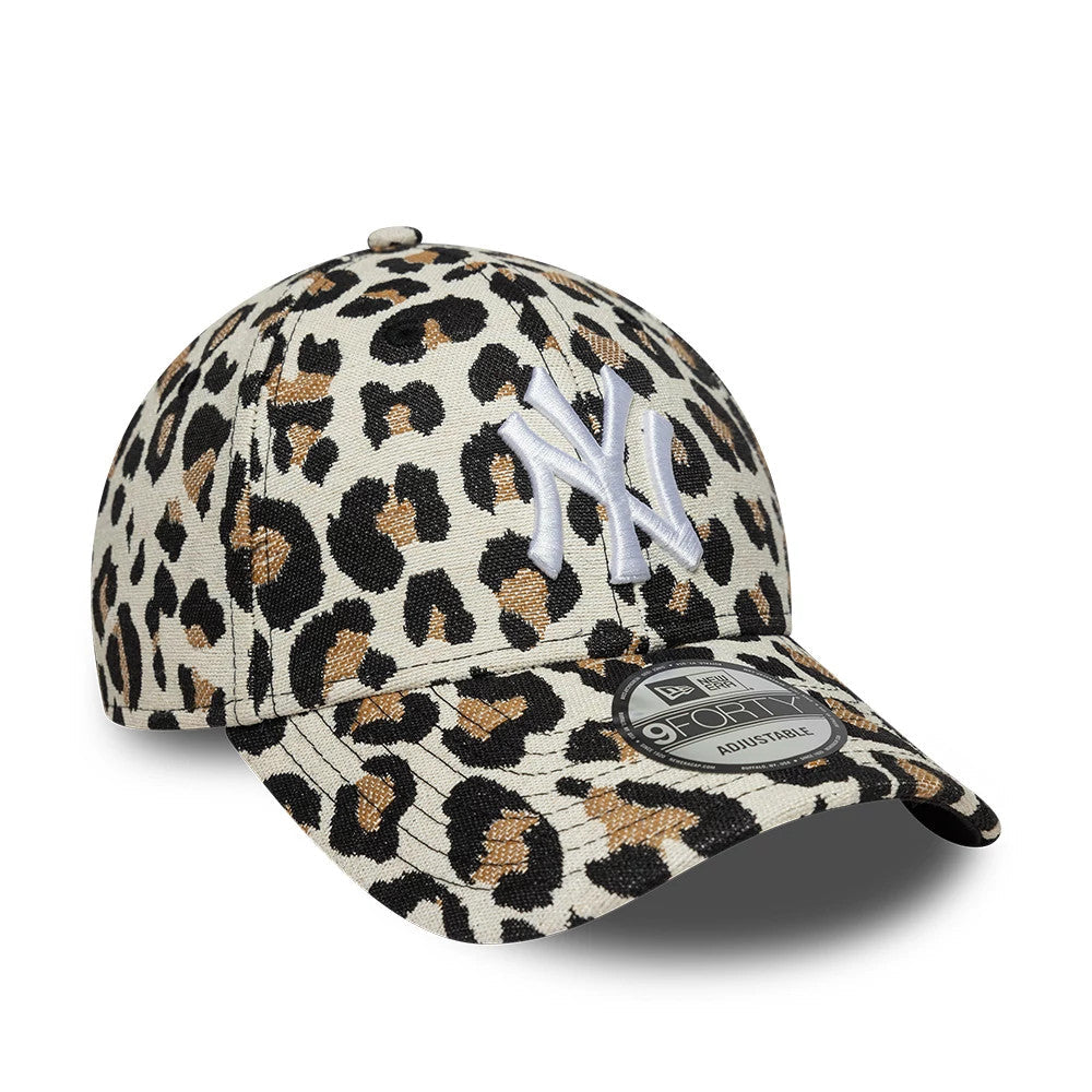 New York Yankees MLB Leopard Black 9FORTY Adjustable Cap