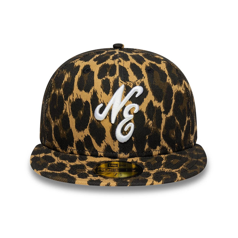 New Era Leopard Black 59FIFTY Fitted Cap