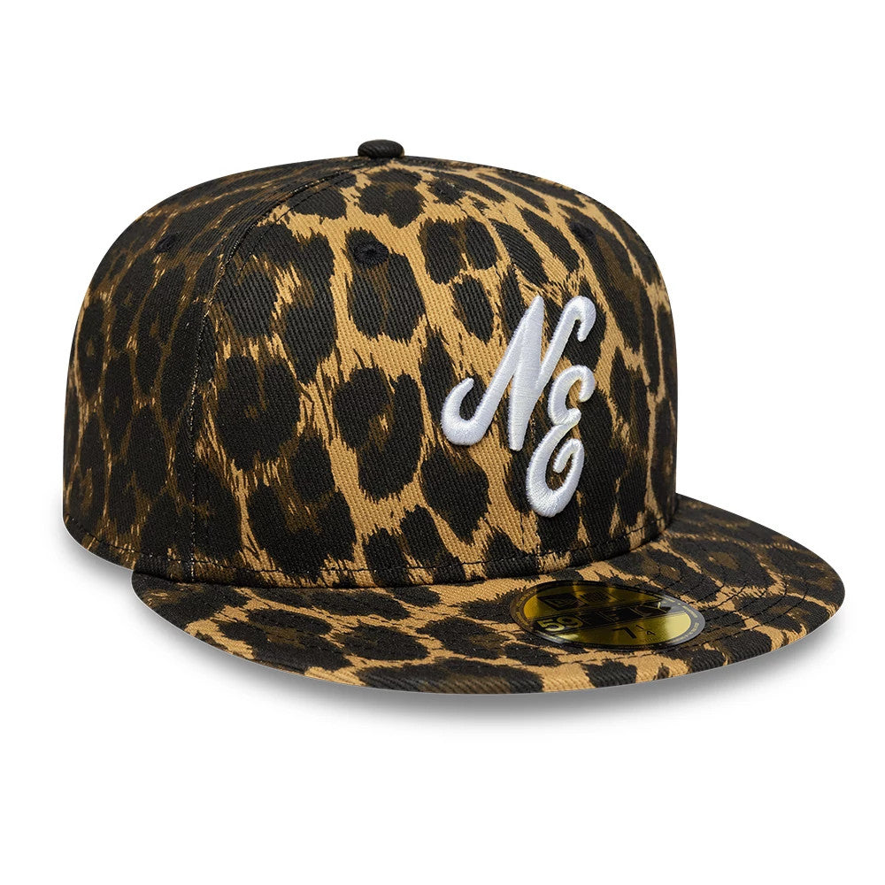 New Era Leopard Black 59FIFTY Fitted Cap