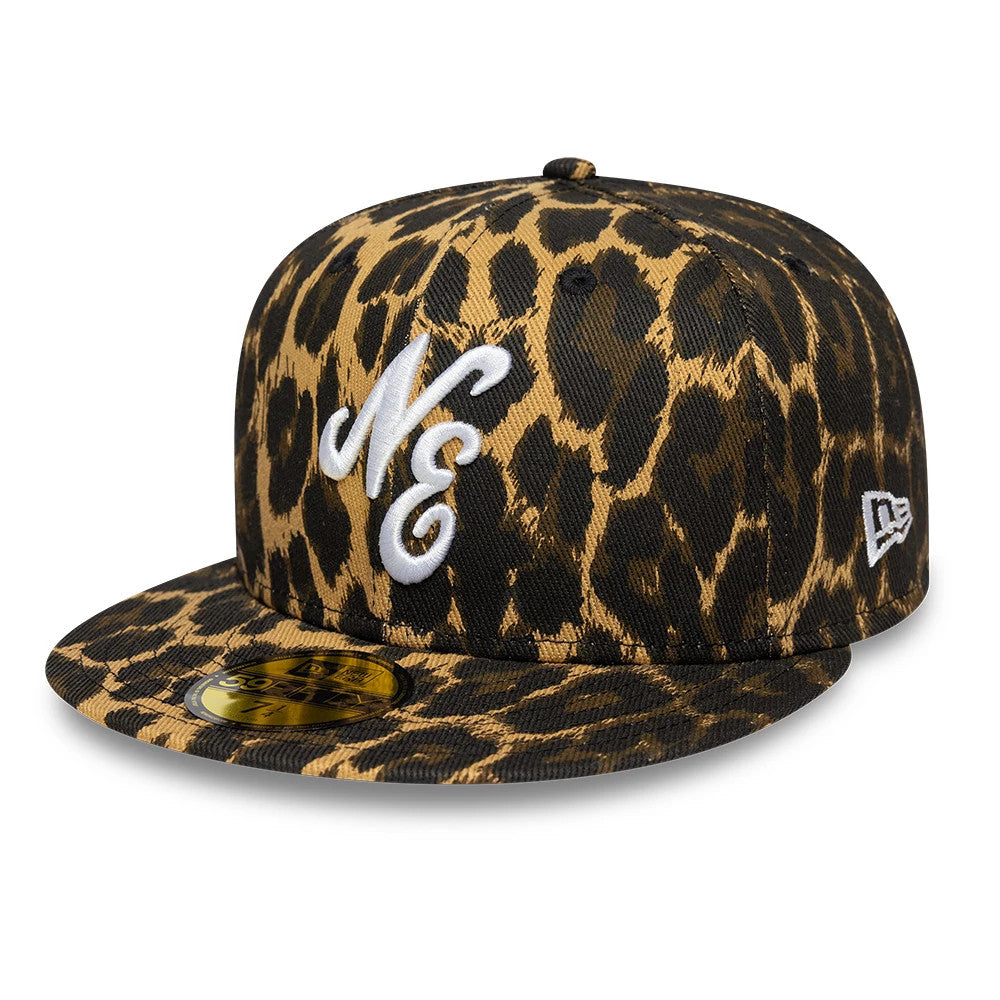 New Era Leopard Black 59FIFTY Fitted Cap