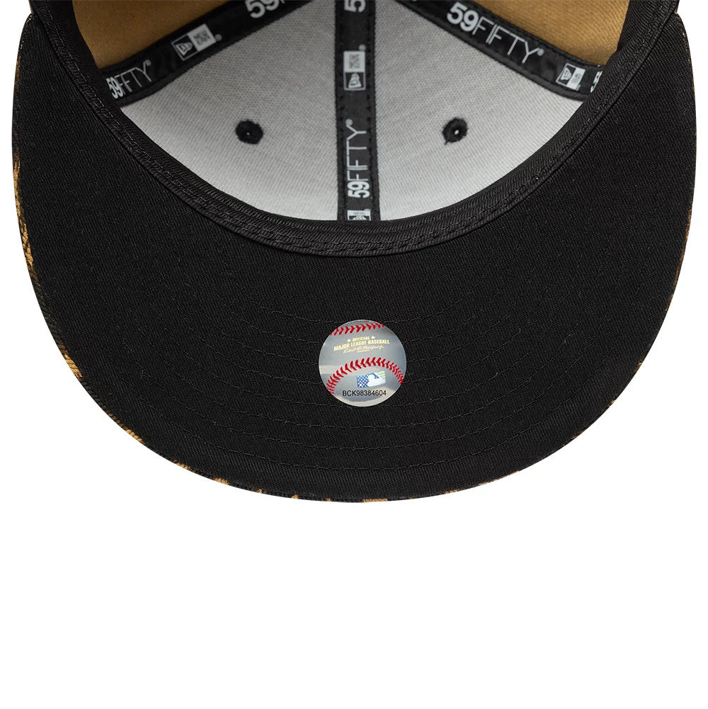 New York Yankees MLB Core Leopard Black 59FIFTY Fitted Cap