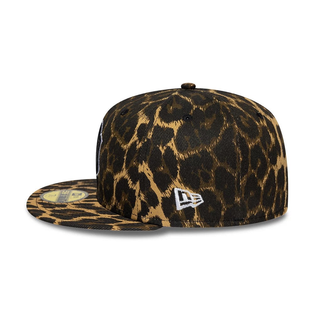 New York Yankees MLB Core Leopard Black 59FIFTY Fitted Cap