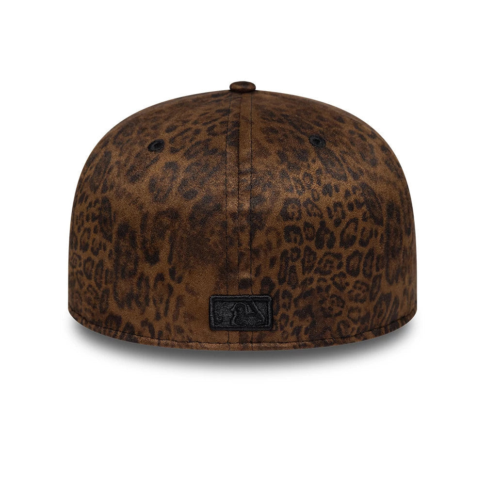 Atlanta Braves MLB Leopard Black 59FIFTY Fitted Cap