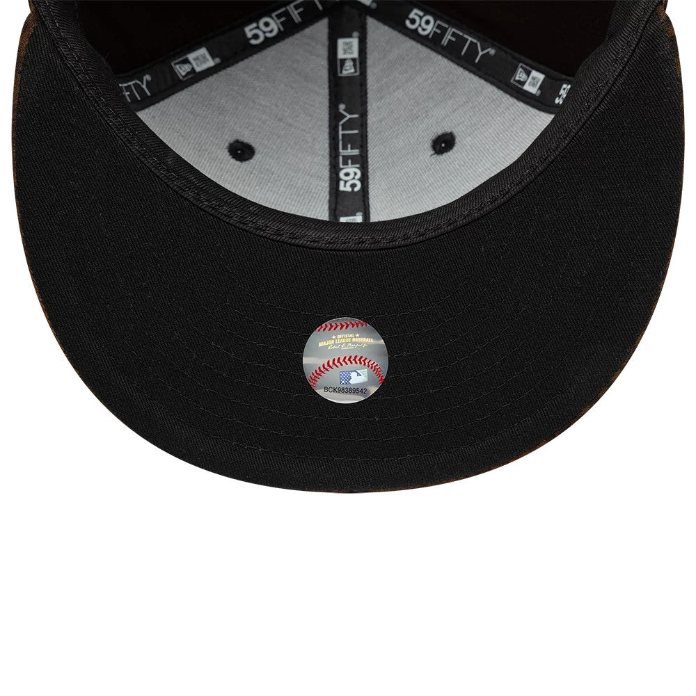 Atlanta Braves MLB Leopard Black 59FIFTY Fitted Cap