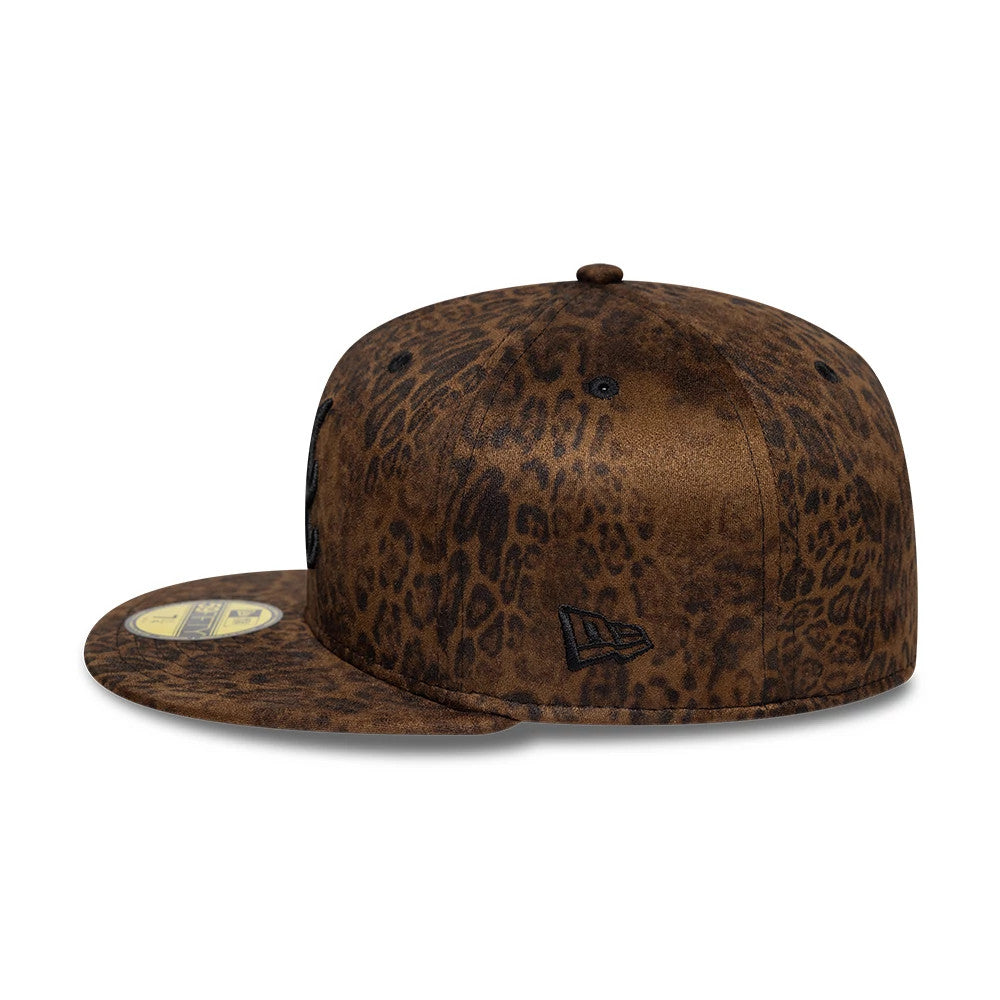 Atlanta Braves MLB Leopard Black 59FIFTY Fitted Cap