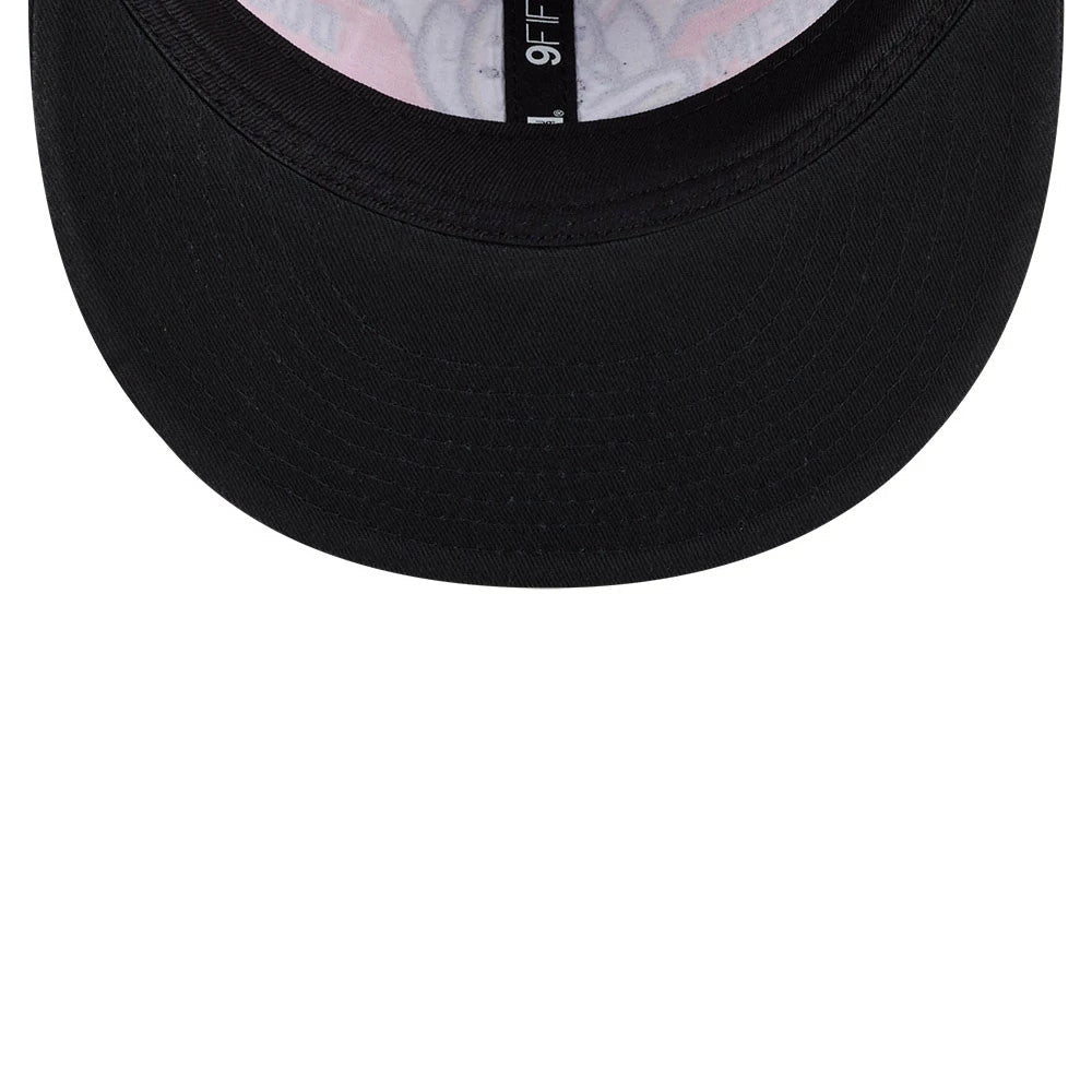 Anaheim Ducks NHL Team Stripes Orange Retro Crown 9FIFTY Adjustable Cap