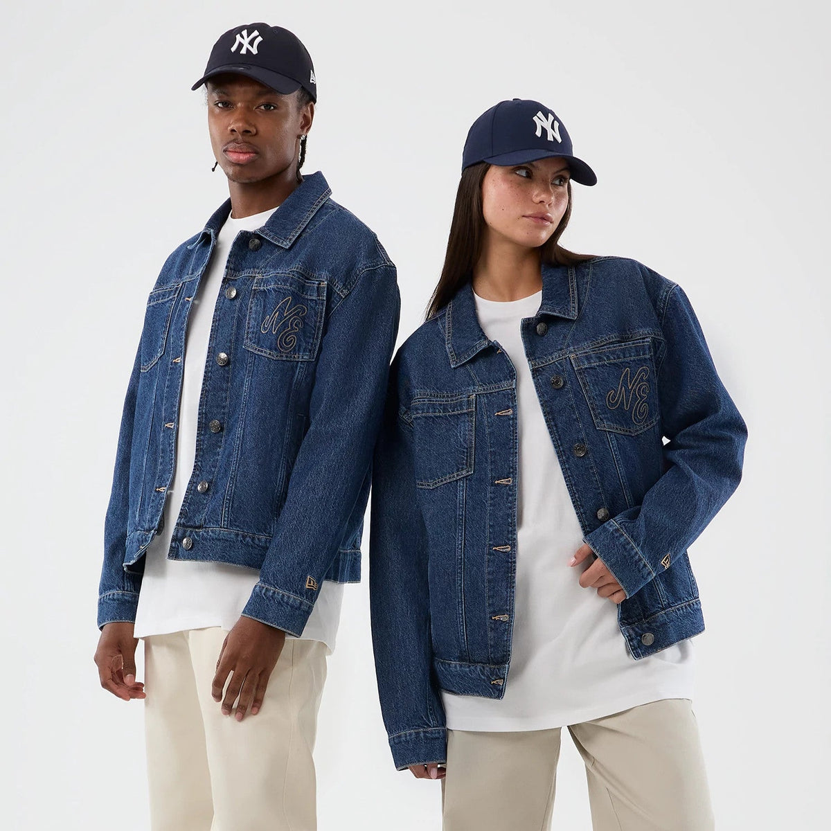 New Era Script Denim Dark Blue Jacket