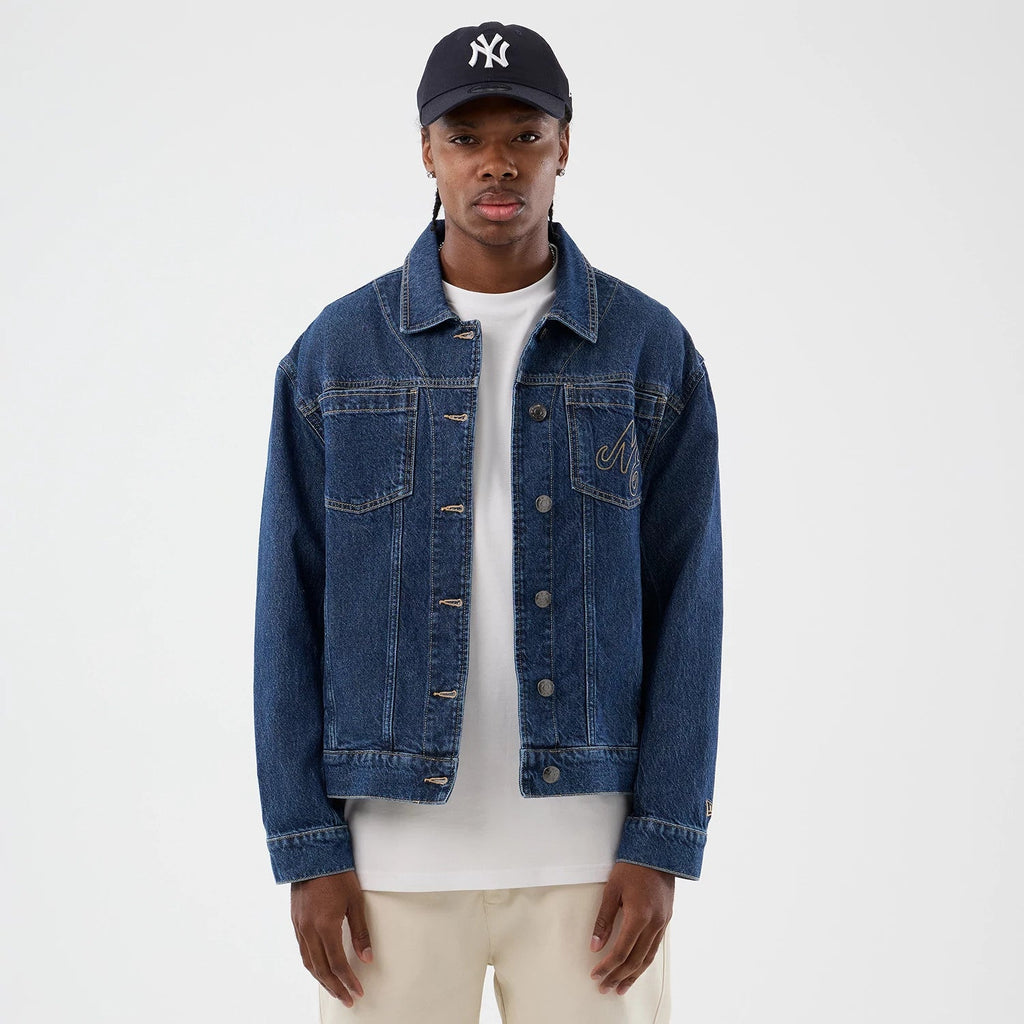 New Era Script Denim Dark Blue Jacket