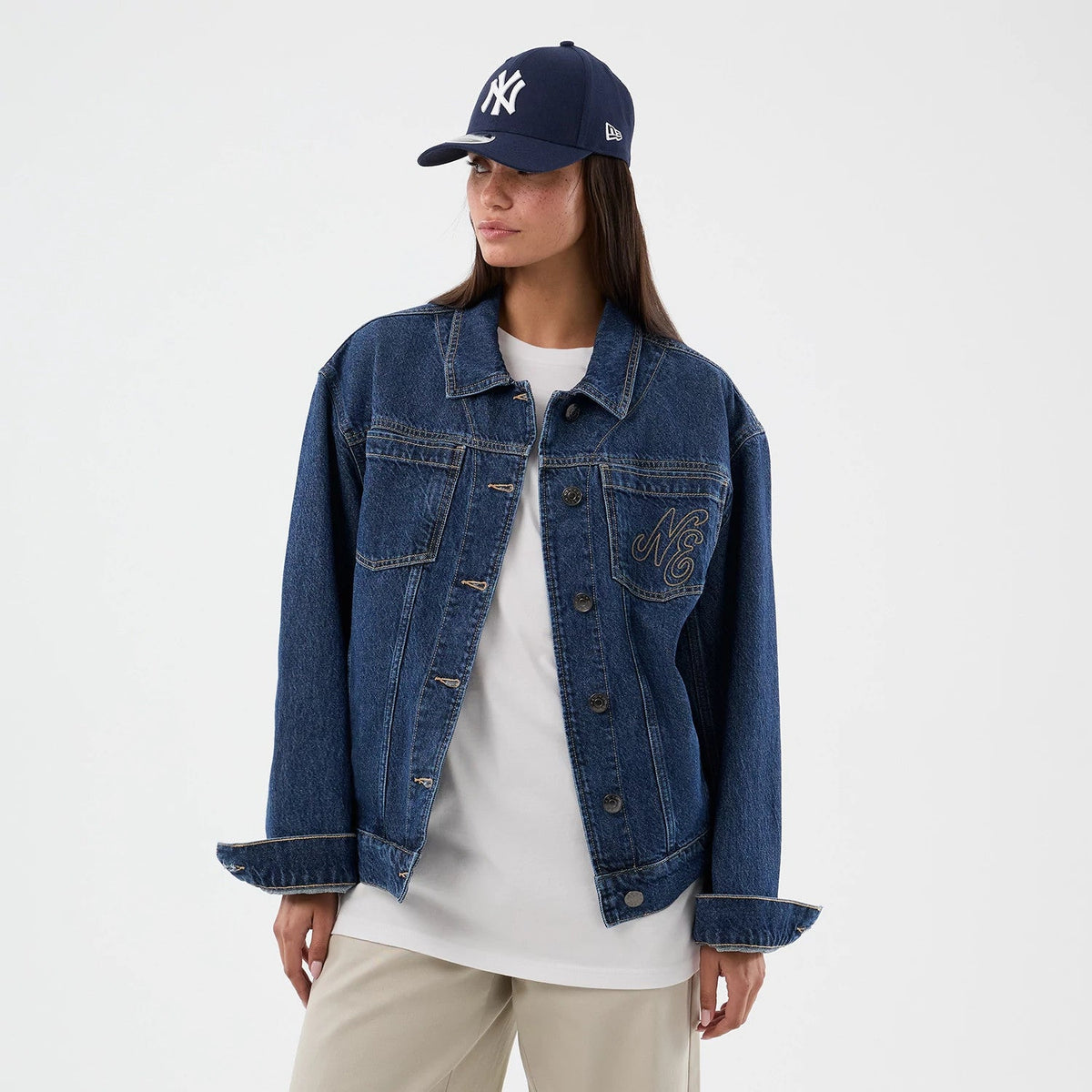 New Era Script Denim Dark Blue Jacket