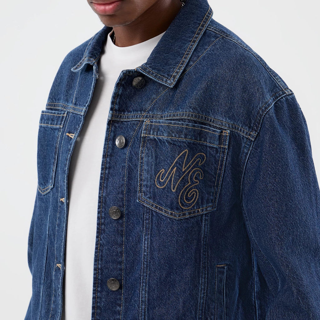 New Era Script Denim Dark Blue Jacket