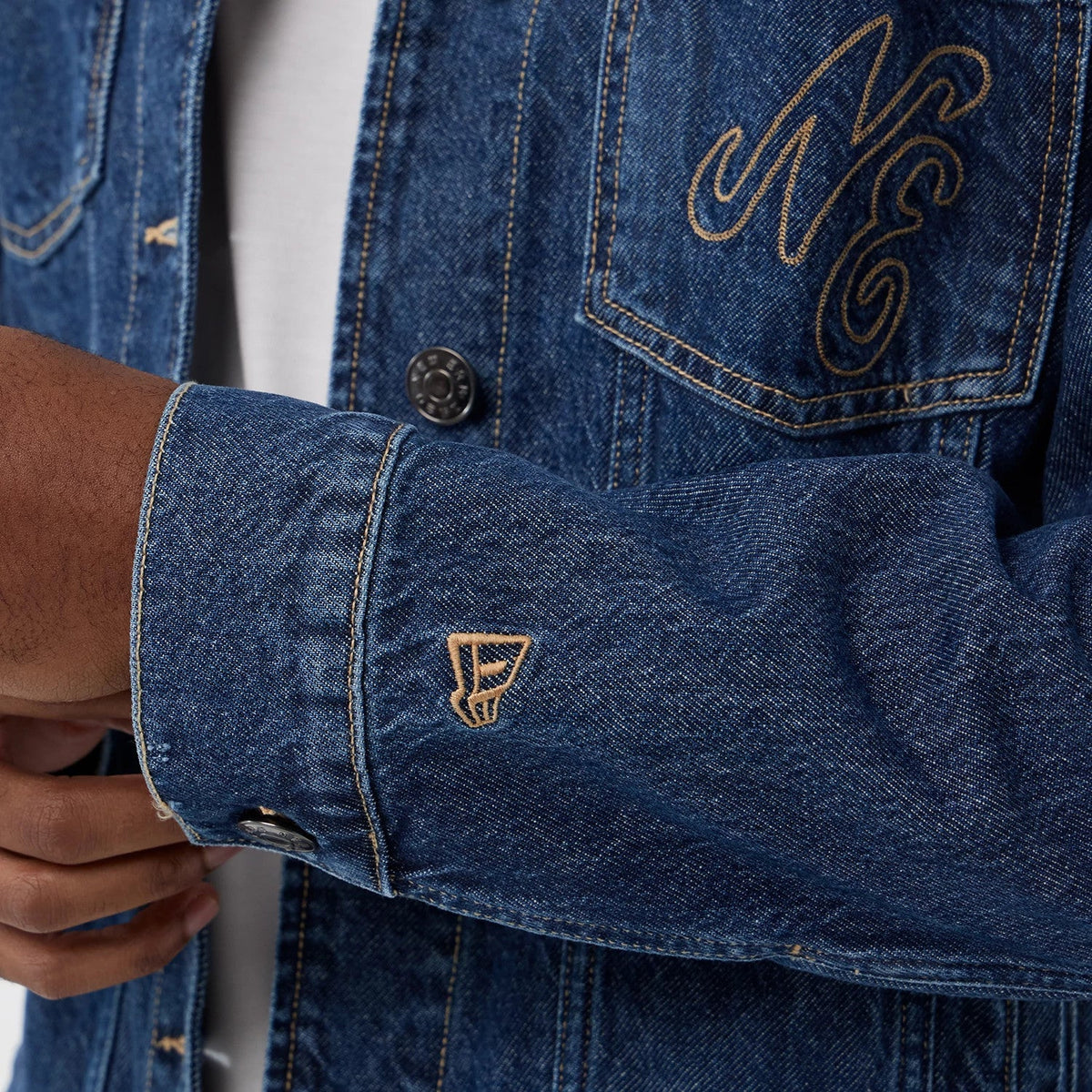 New Era Script Denim Dark Blue Jacket