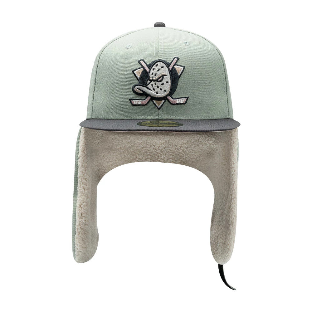 Anaheim Ducks NHL Patch Pastel Green Dogear 59FIFTY Fitted Cap