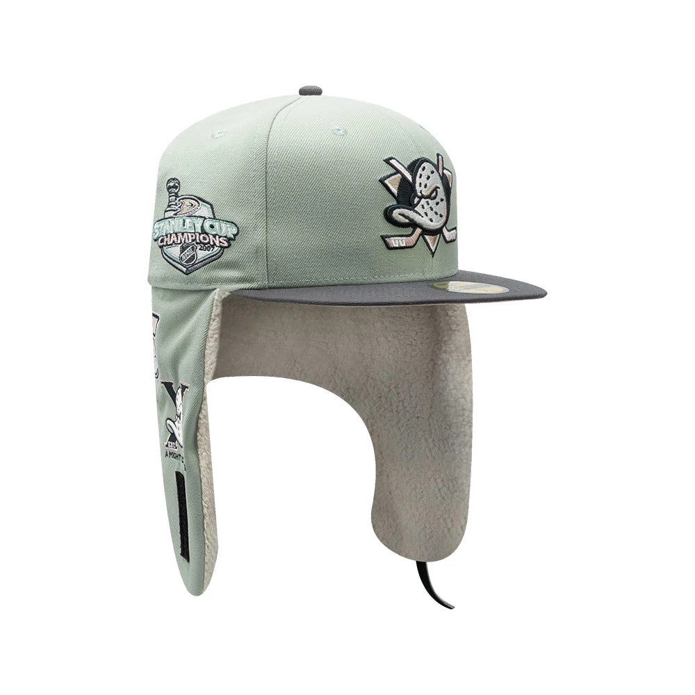 Anaheim Ducks NHL Patch Pastel Green Dogear 59FIFTY Fitted Cap