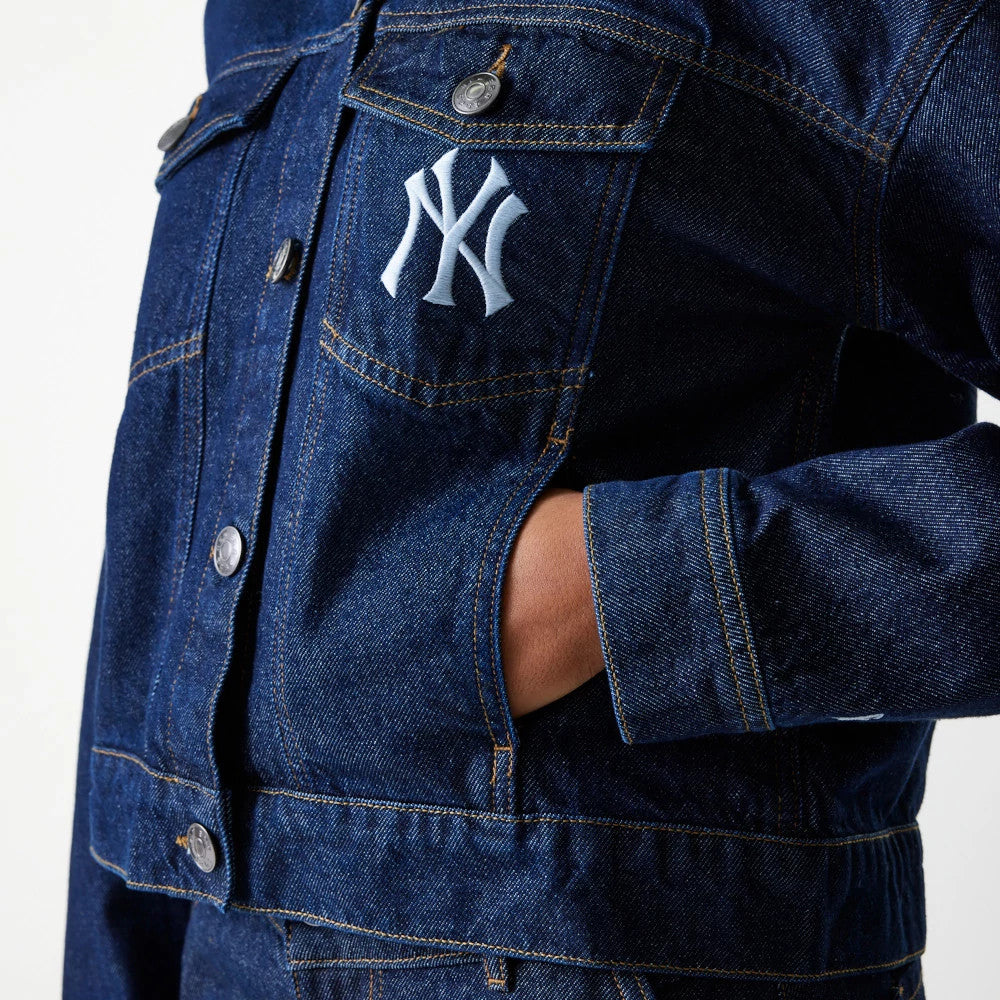 New York Yankees Womens MLB Denim Dark Blue Jacket