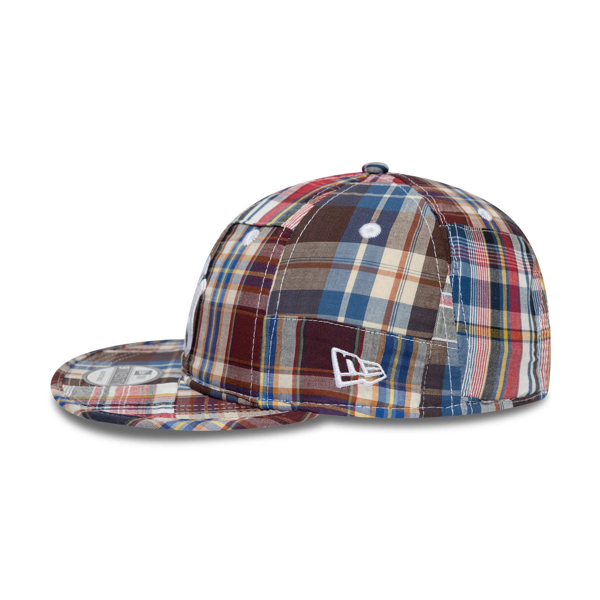New York Yankees MLB Madras Plaid Multi 9TWENTY Adjustable Cap