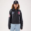 New York Yankees Women's MLB Black Collared Jacket