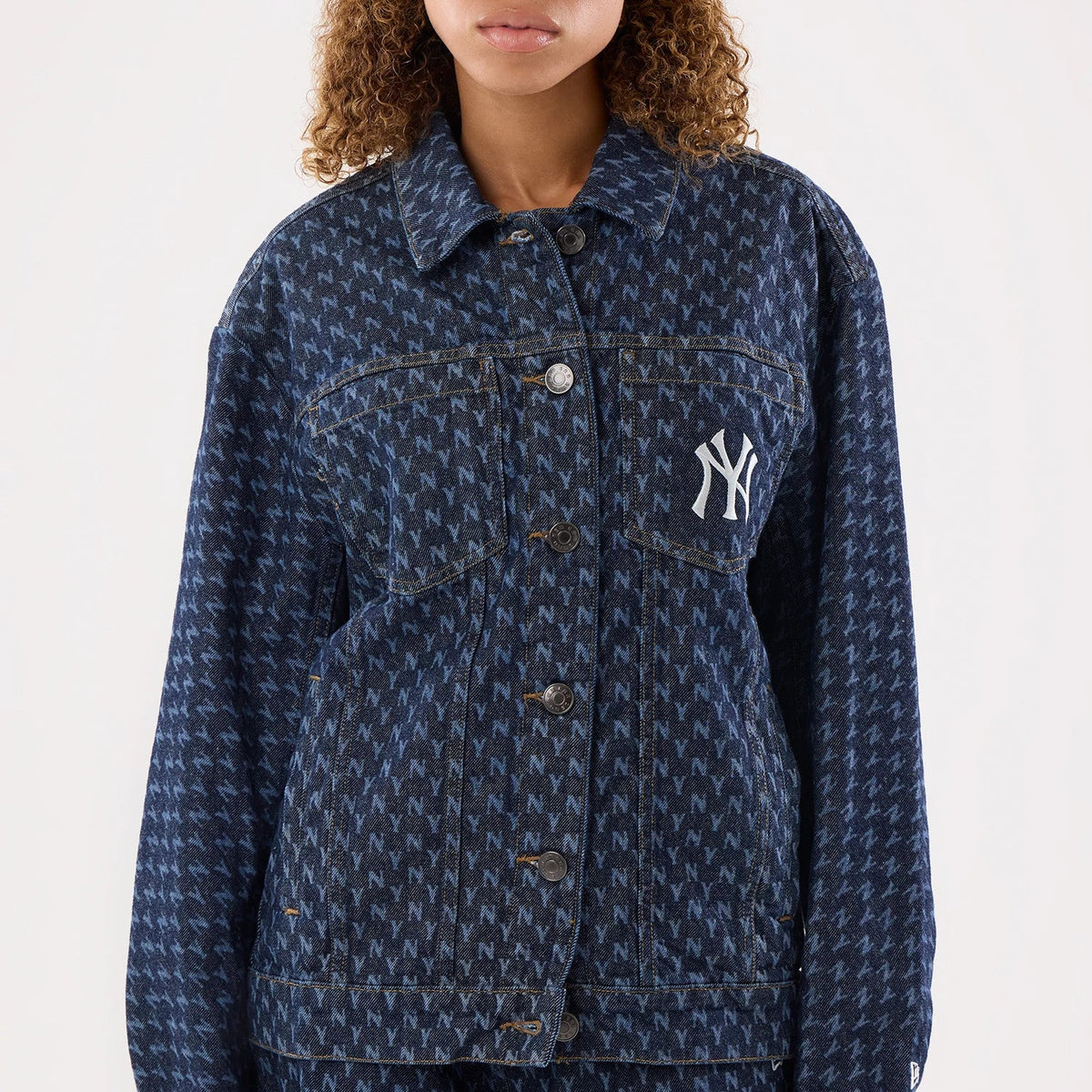 New York Yankees Womens MLB Denim Navy Jacket