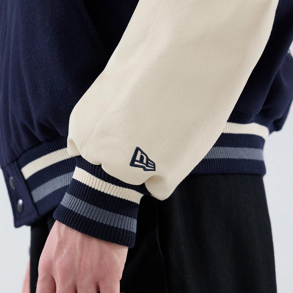 New Era Oversized Navy Varsity Jacket