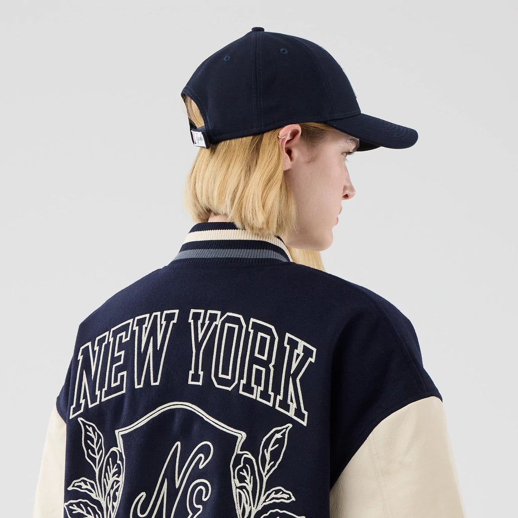 New Era Oversized Navy Varsity Jacket
