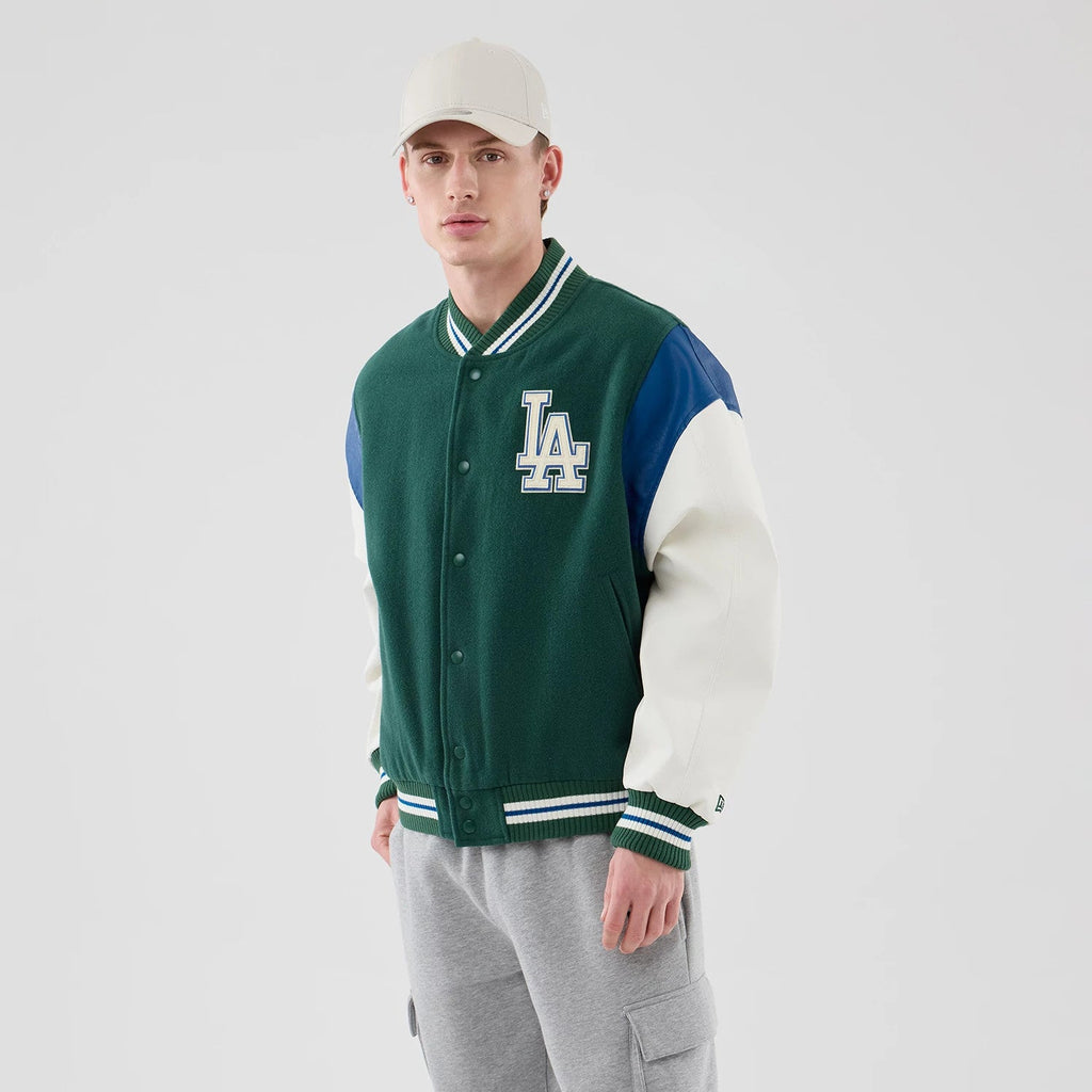 LA Dodgers MLB Varsity Dark Green Jacket