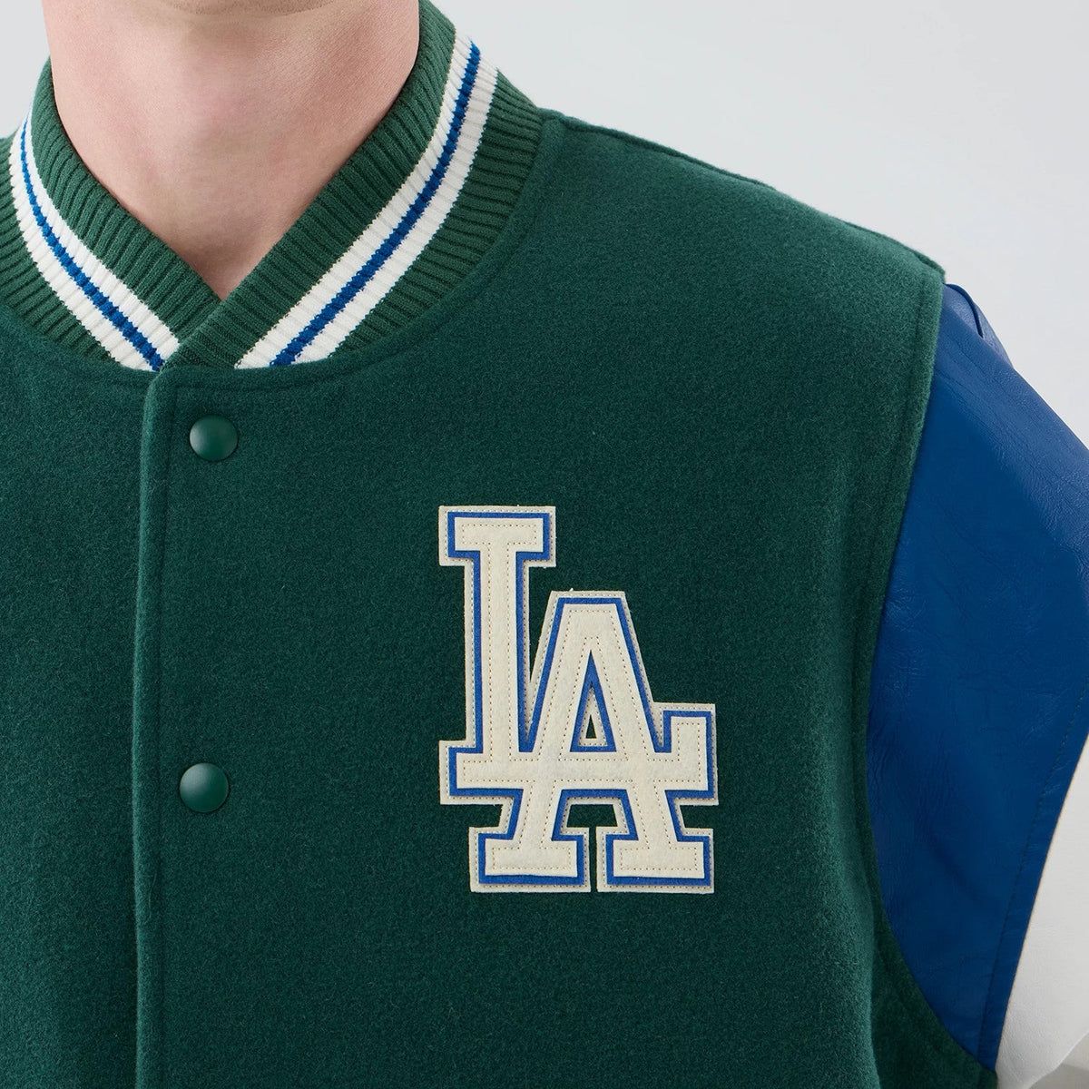 LA Dodgers MLB Varsity Dark Green Jacket