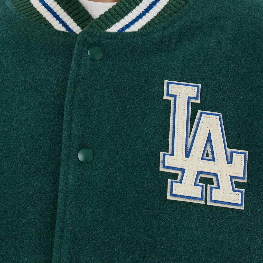 LA Dodgers MLB Varsity Dark Green Jacket