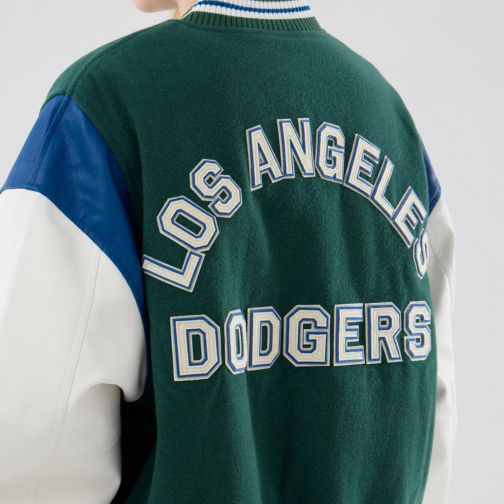 LA Dodgers MLB Varsity Dark Green Jacket