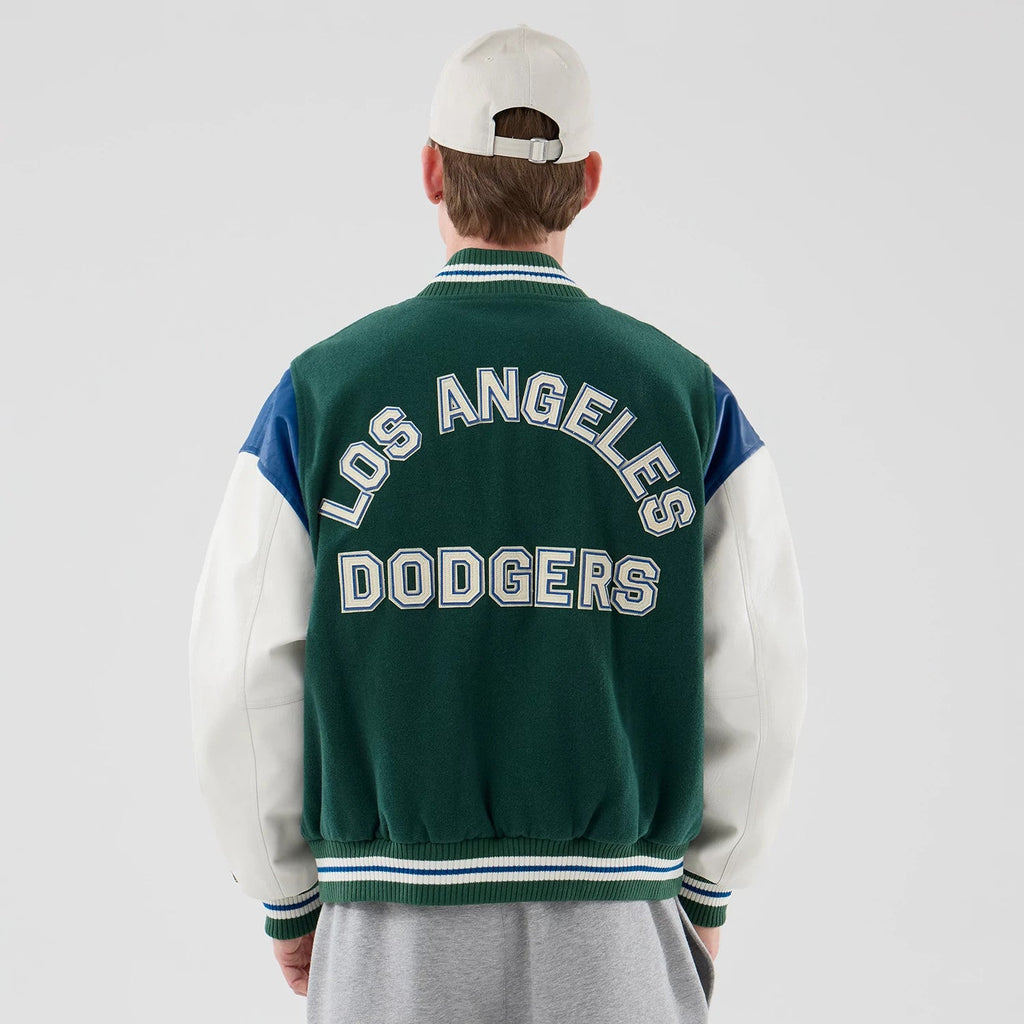 LA Dodgers MLB Varsity Dark Green Jacket