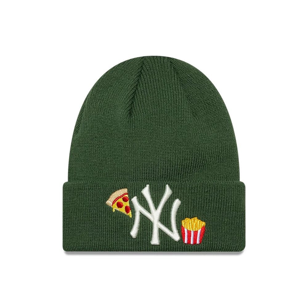 New York Yankees Child MLB Food Icon Dark Green Cuff Knit Beanie Hat