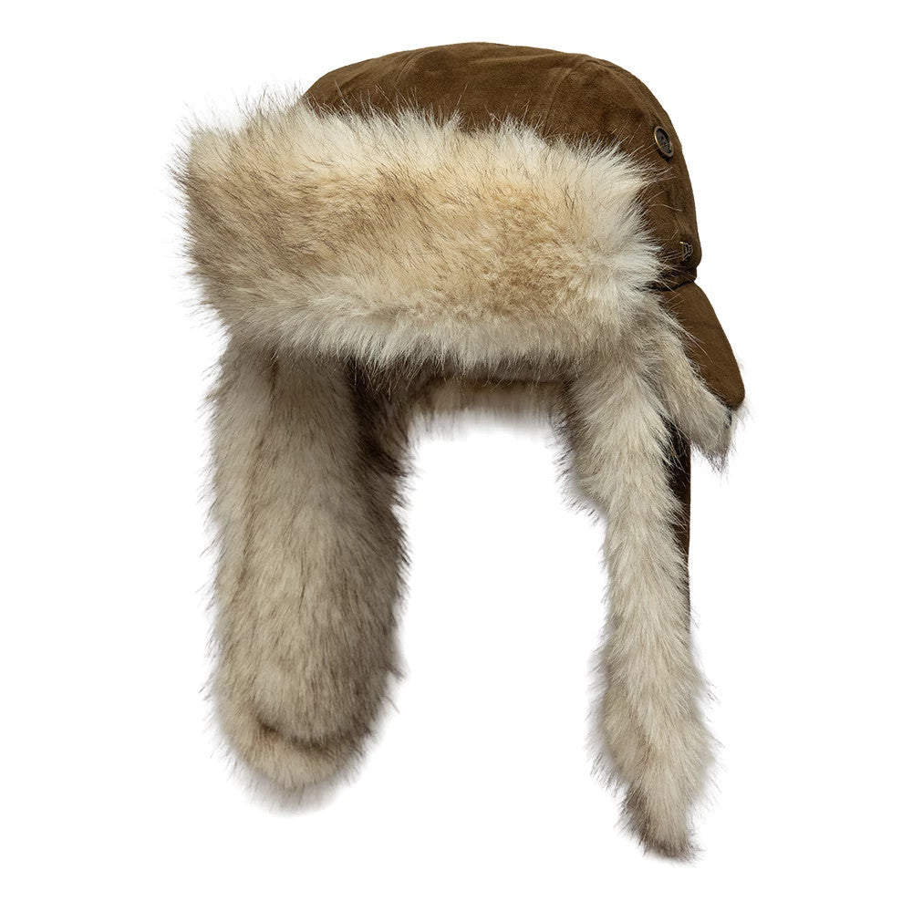 New Era Suede Brown Trapper Hat