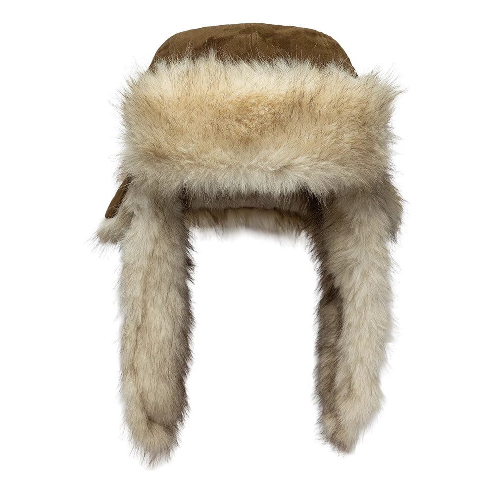 New Era Suede Brown Trapper Hat
