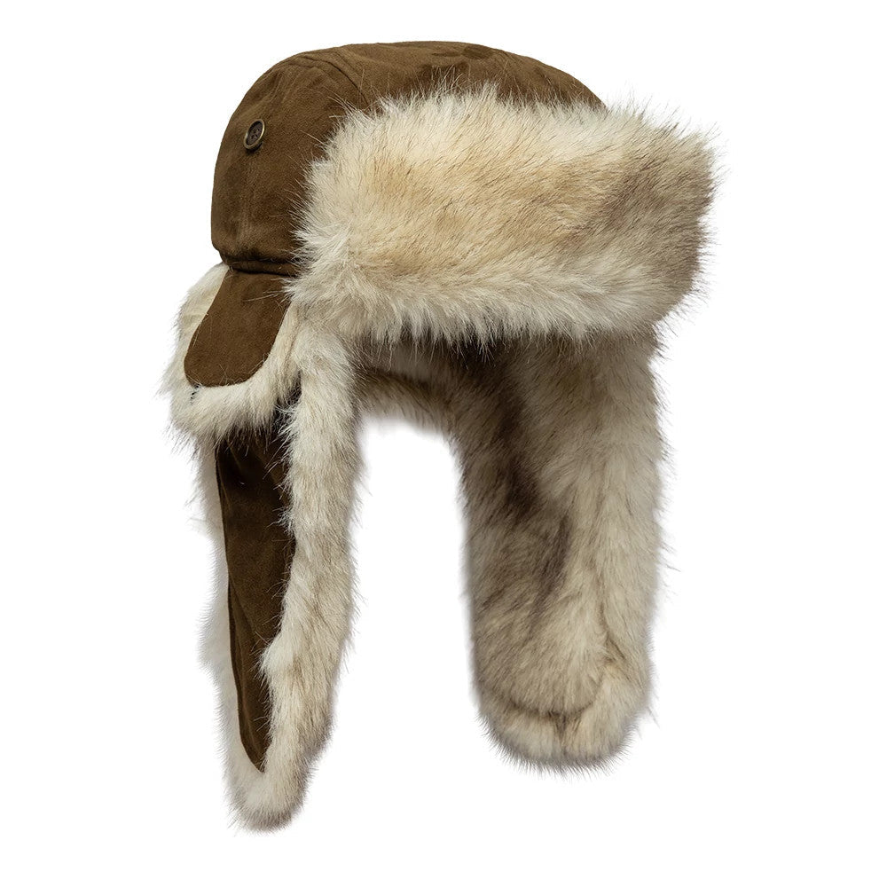 New Era Suede Brown Trapper Hat