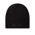New Era Script Black Skull Knit Beanie Hat