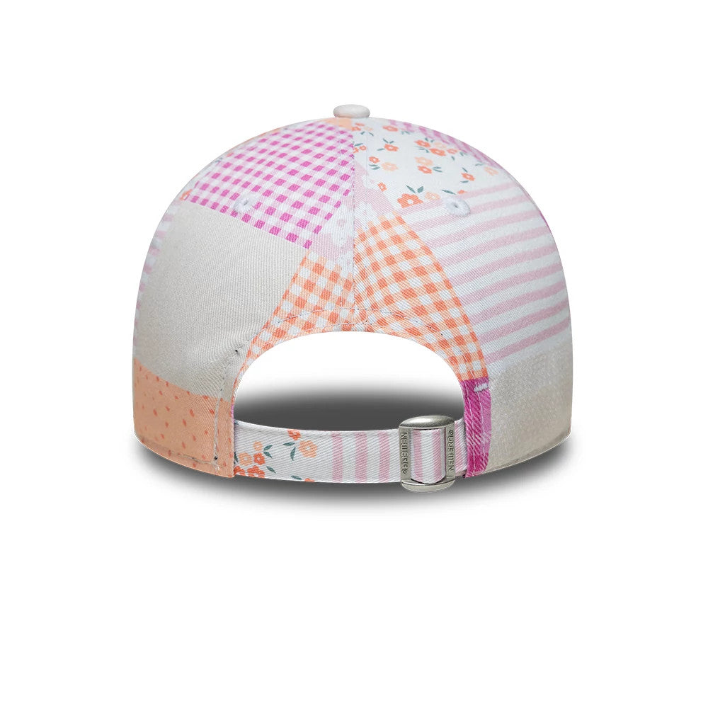 Youth New York Yankees MLB Patchwork Pastel Pink 9TWENTY Adjustable Cap