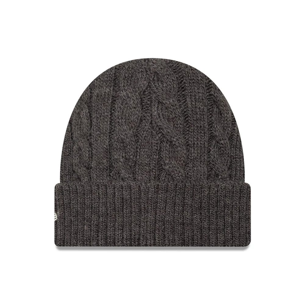 LA Dodgers MLB Short Charcoal Skull Knit Beanie Hat