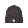 LA Dodgers MLB Short Charcoal Skull Knit Beanie Hat