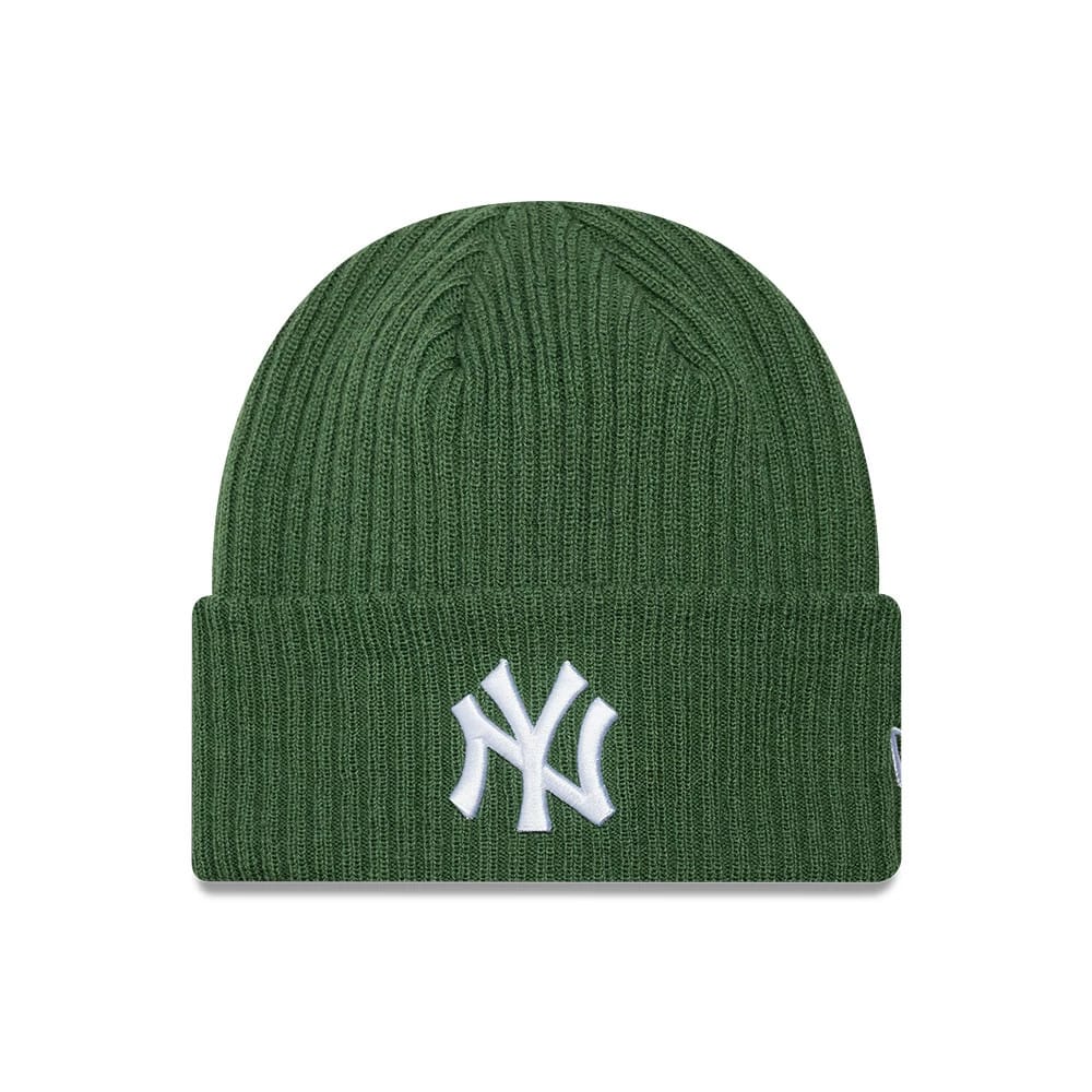 New York Yankees MLB Wide Dark Green Cuff Knit Beanie Hat