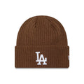 LA Dodgers MLB Wide Brown Cuff Knit Beanie Hat